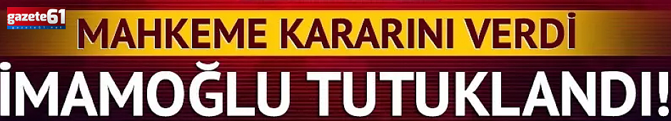 İmamoğlu Tutuklandı!