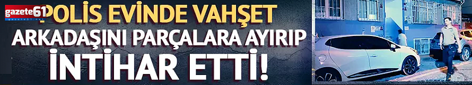 Arkadaşını parçalara ayırıp intihar etti!