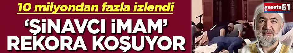 Trabzonlu şinavcı imam rekora koşuyor...