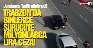 Trabzon'da 5 bin araç sürücüsüne 3 milyon TL'lik ceza!