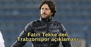 Fatih Tekke'den Trabzonspor açıklaması