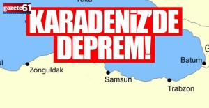 Karadeniz'de deprem!