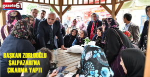 BAŞKAN ZORLUOĞLU ŞALPAZARI’NA ÇIKARMA YAPTI