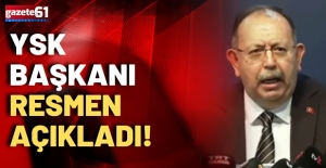 YSK başkanı resmen açıkladı! İşte resmi sonuç