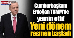 Cumhurbaşkanı Erdoğan Meclis’te yemin etti!