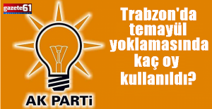 Trabzon’da temayül...