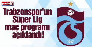 Trabzonspor'un Süper Lig Programı Belli Oldu