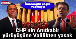 Ankara Valiliği CHP'nin yürüyüşüne izin vermedi