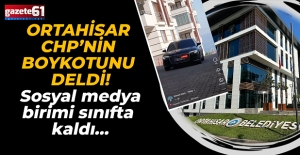 ORTAHİSAR BELEDİYESİ, CHP’NİN BOYKOTUNU DELDİ!