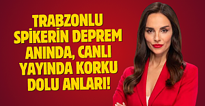 Trabzonlu spikerin deprem anında, canlı yayında korku dolu anları!