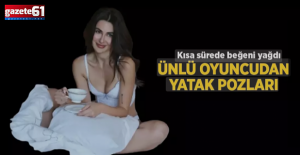 Bakü'ye giden Nesrin Cavadzade'den yatak pozları