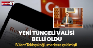 Tunceli Valiliği'ne Şefik Aygöl atandı
