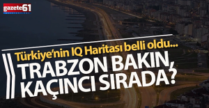 Trabzon'un IQ seviyesi açıklandı!