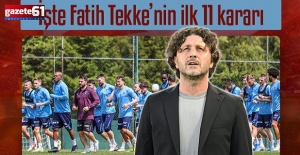  Trabzonspor'da hedef Avrupa yolculuğu! İşte Fatih Tekke'nin ilk 11 kararı