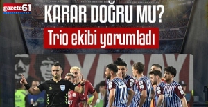  Trabzonspor'un penaltı beklediği pozisyonda karar doğru mu? Trio ekibi yorumladı