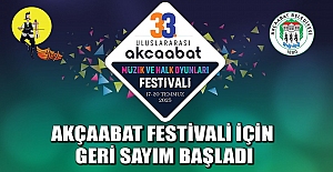 Akçaabat festivali için geri sayım başladı