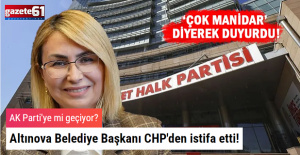 Altınova Belediye Başkanı CHP'den istifa etti! AK Parti'ye mi geçiyor?
