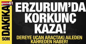 Araç dereye uçtu! Can kayıpları var!
