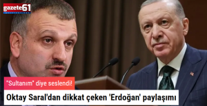 Cumhurbaşkanı Başdanışmanı Saral'dan dikkat çeken paylaşım!