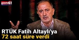 RTÜK Fatih Altaylı'ya 72 saat süre verdi