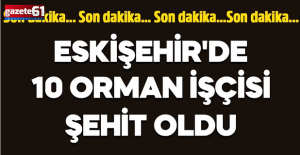 10 orman işçisi şehit oldu