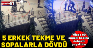5 erkek bir araya geldi, engelli komşularını darp etti