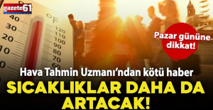 Sıcak havalar etkisini daha da artıracak!