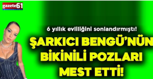 Ünlü şarkıcı Bengü'nün bikinili tatil pozları mest etti