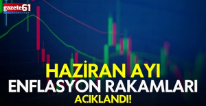 Haziran enflasyonu açıklandı