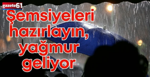 Trabzon yağmur geliyor!