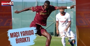 Trabzonspor'da Onuachu şanssızlığı! Maçı yarıda bıraktı
