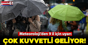 9 il için sağanak uyarısı: İşte yağış beklenen iller