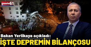 Bakan Yerlikaya'dan deprem bölgesinde açıkladı!