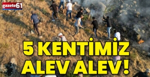 Biri sönüp diğeri başlıyor... 5 kentimiz alev alev!