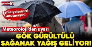 Evden çıkarken şemsiyelerinizi unutmayın!