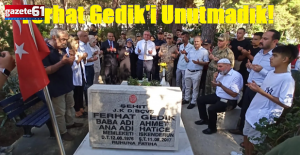 Trabzon’da şehit olan Ferhat Gedik, memleketinde anıldı!