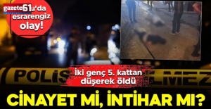 Apartmanın 5’inci katından düşen 2 kişi öldü!