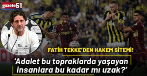 Fatih Tekke'den Fenerbahçe maçı sonrası flaş açıklama