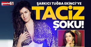 Şarkıcı Tuğba Ekinci’ye taciz şoku!