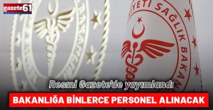 Sağlık Bakanlığı 15 bin 247 personel ve 2 bin 753 işçi alımı yapacak