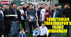 Taraftarlar Trabzonspor'u yalnız bırakmadı!