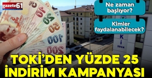 TOKİ'den yüzde 25 indirim kampanyası!