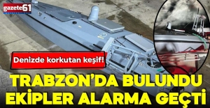 Trabzon'da denizde bulunan araçta bomba varmış