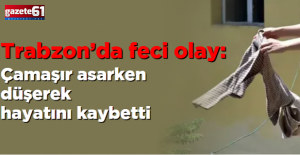 Trabzon'da 5. kattan düştü! Acı son...