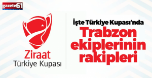Trabzon ekipleri Ziraat Türkiye Kupası’nda sahne alıyor