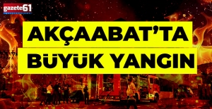 Trabzon’da korkutan yangın! Mağaza alev aldı…