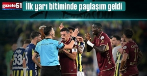 Trabzonspor'dan ilk devre bitiminde hakem tepkisi!