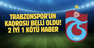Trabzonspor'un kadrosu belli oldu!