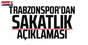 Trabzonspor’dan sakat Mustafa için açıklama geldi 