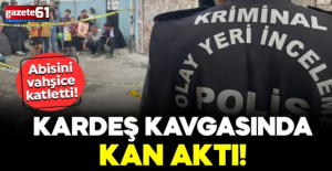 Abisini bıçaklayarak katletti